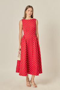 Endless Rose Red Polka Dot Maxi (1 MEDIUM)