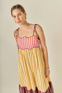 Endless Rose | Colorblock Sleeveless Midi Dress