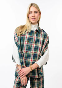 Ivy Jane | Tartan Double Breasted Cape