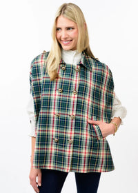 Ivy Jane | Tartan Double Breasted Cape