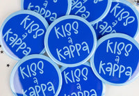 3 inch Kiss A Kappa Button