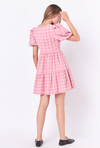 English Factory Pink Tweed Babydoll Dress