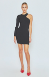 Endless Rose Black Cut Out One Sleeve Knit Dress