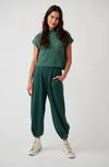 Free People Freya Sweater Set in Emerald Spell (MEDIUM)