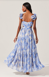 ASTR Blue Floral Fritillaria Maxi Dress (1 LARGE)