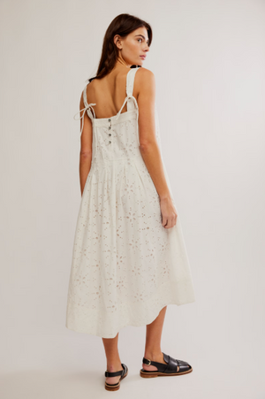 Free People Primavera Eyelet Midi Dress