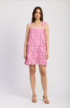 3D Fuchsia Floral Dress