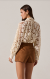 ASTR Cinthia Vintage Cream Floral Top