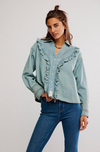 Free People Tattered and Ruffled Top