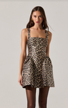 ASTR Leopard Caludie Mini Dress