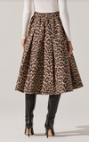 ASTR Andolina Leopard Mini Skirt