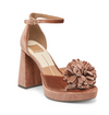 Dolce Vita Perel Velvet Ankle Wrap Heel