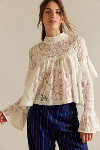 Free People Lilabeth Lace Top (1 XS)
