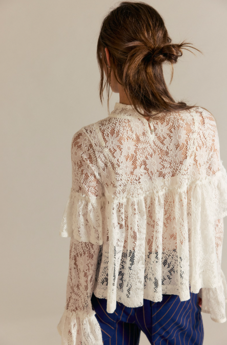 Free People Lilabeth Lace Top (1 XS)