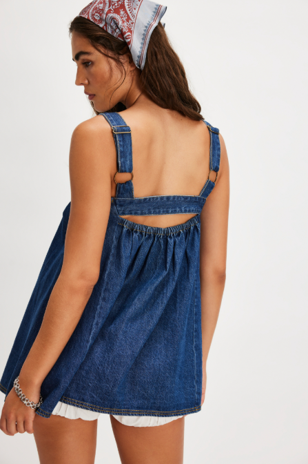 Free People | Katie Denim Tunic (1 LARGE)