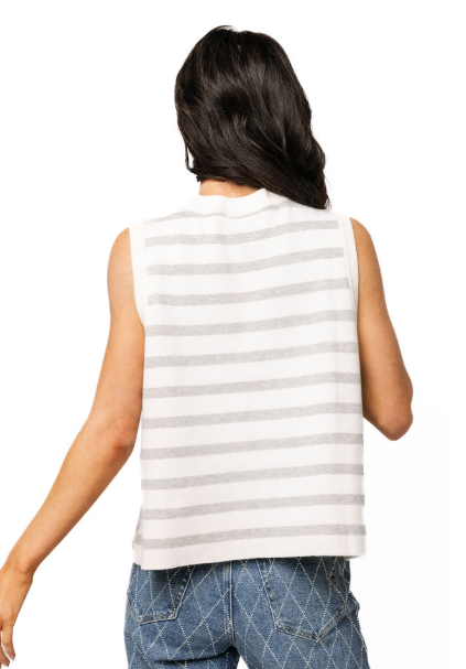 Queen of Sparkles | Ole Miss Grey & White Football Tank