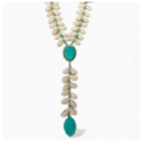 Turquoise & Seashell Necklace