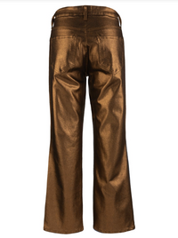 Kut | Kelly Ankle Flare in Metallic Bronze