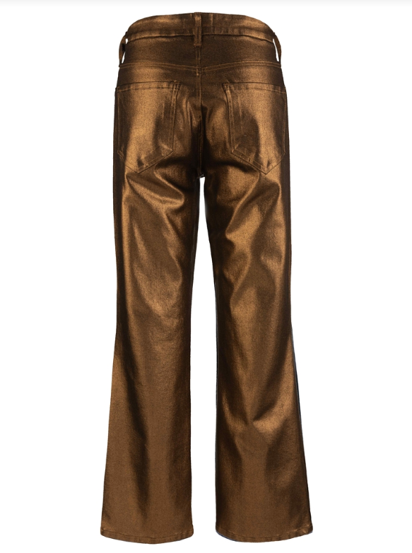 Kut | Kelly Ankle Flare in Metallic Bronze