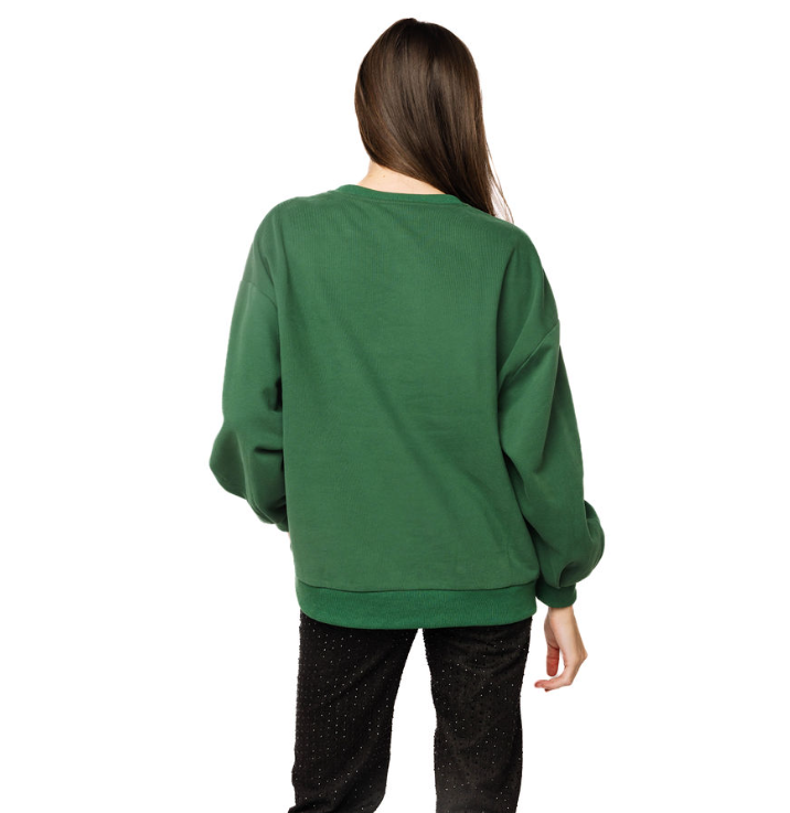 Queen of Sparkles | Dark Green Turkey Sweatshirt