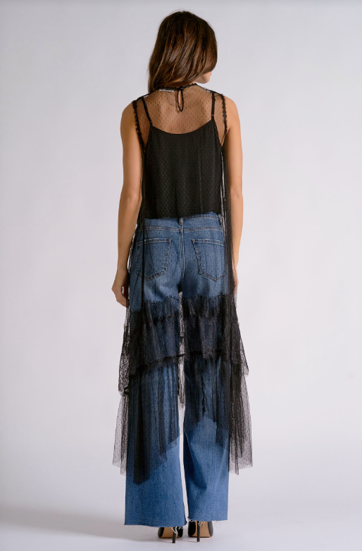 Elan | Black Lace Maxi Overlay