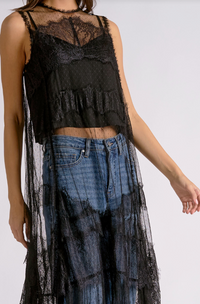 Elan | Black Lace Maxi Overlay