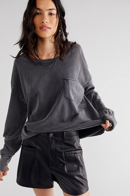 Free People Fade Into You Top in Metal Stiletto