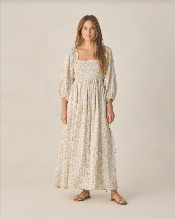 Rylee+Cru Della Dress Bloom in Ivory