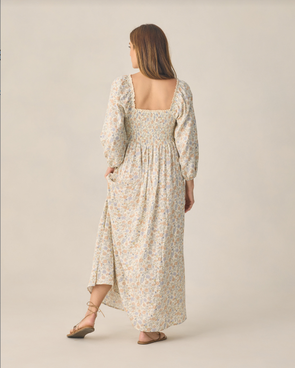 Rylee+Cru Della Dress Bloom in Ivory