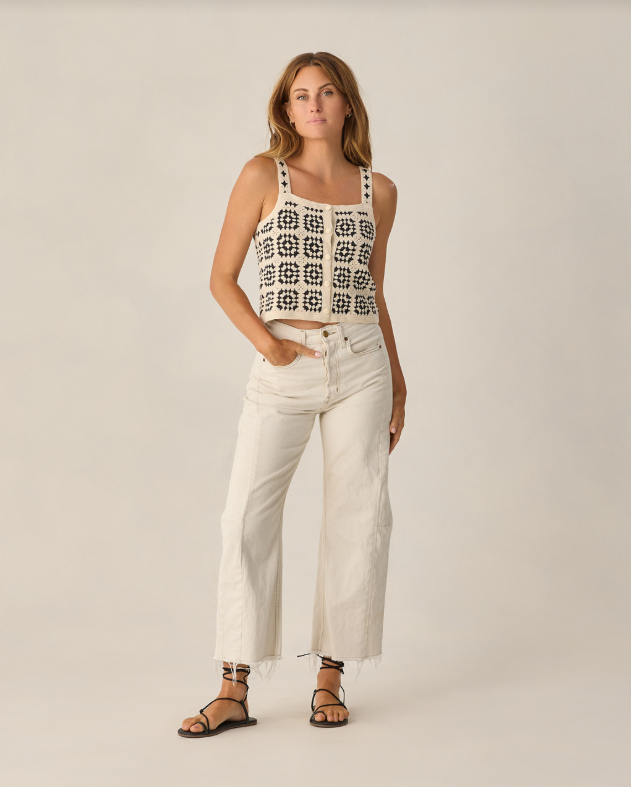Rylee + Cru | Crochet Tank in Natural
