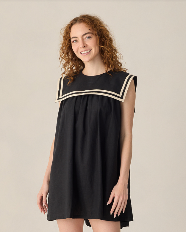 Rylee + Cru | Sailor Dress in Black