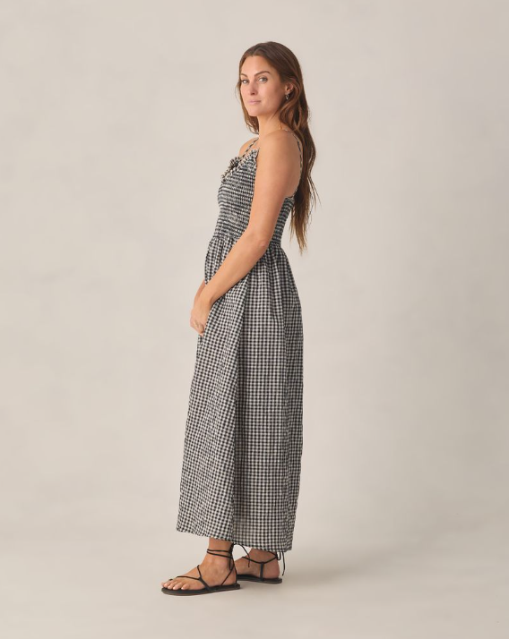Rylee + Cru | Chrissy Dress in Black Check