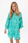 J. Marie Teal Seraphina Lace Dress