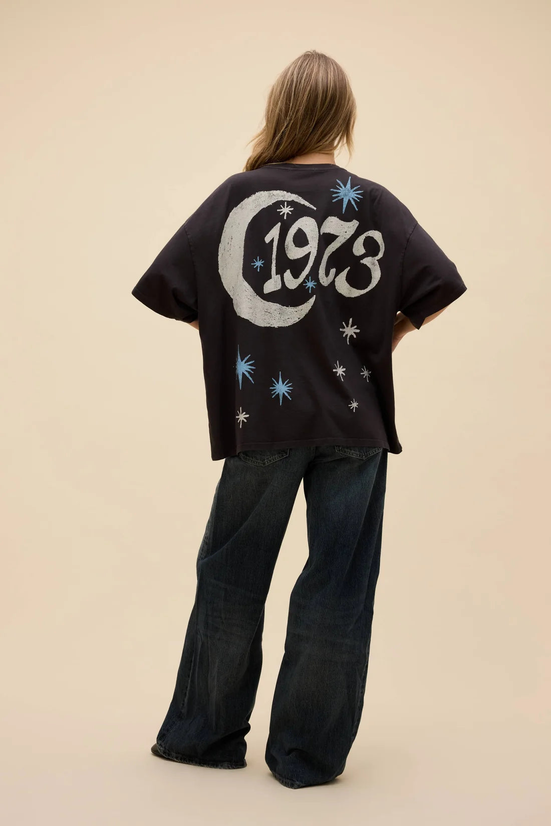 Daydreamer | Washed Black Fleetwood Mac Doodle 1973 One Size Tee