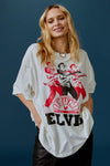 White Sun Records Elvis on Repeat One Size Tee