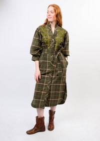 Ivy Jane | Green Plaid Triana Maxi Dress