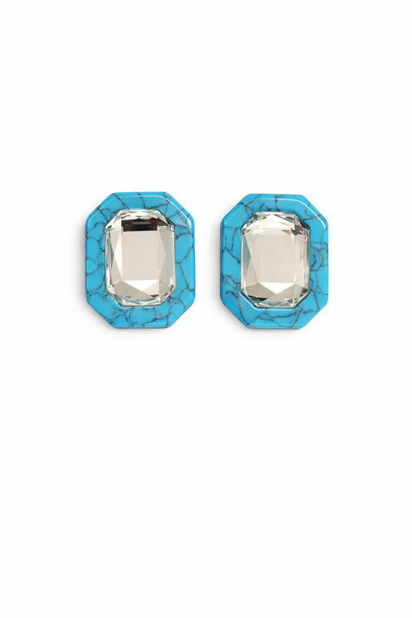 Turquoise Olivia Rectangle Earring