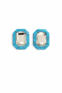 Turquoise Olivia Rectangle Earring