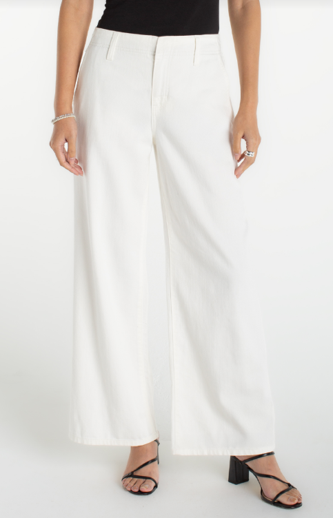 Liverpool | White Weekender Wide Leg