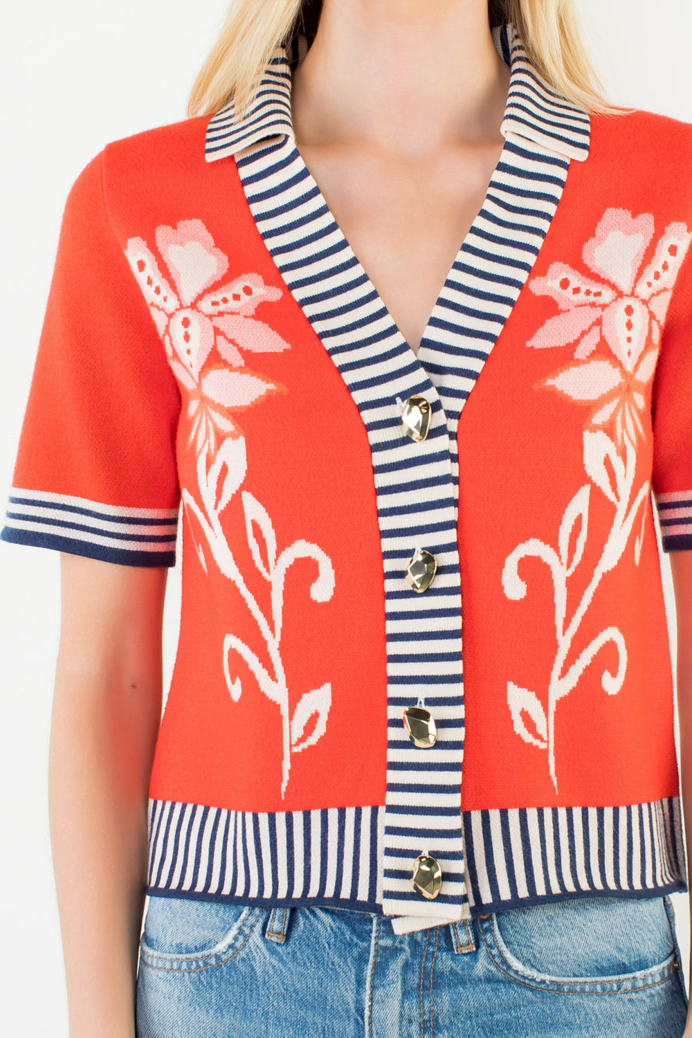 THML Floral Pattern Cardigan/Top