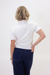 Karlie | Ivory Solid Mock Neck Sweater