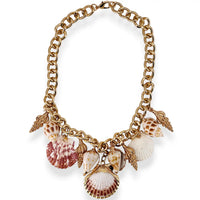 Coastal Seashell Charm Necklace