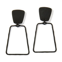 Kaetlyn Black-on-Black Statement Earring