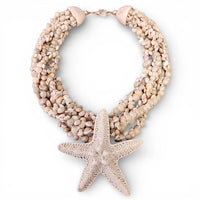 Chunky Beaded Starfish Necklace