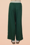 Forest Green Side Piping Track Pants
