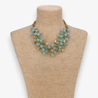 Blue Chunky Beaded Necklace