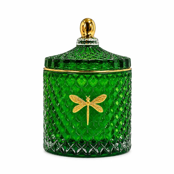Dragonfly | Bella Green + Gold Candle | Balsam + Fir