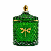 Dragonfly | Bella Green + Gold Candle | Balsam + Fir