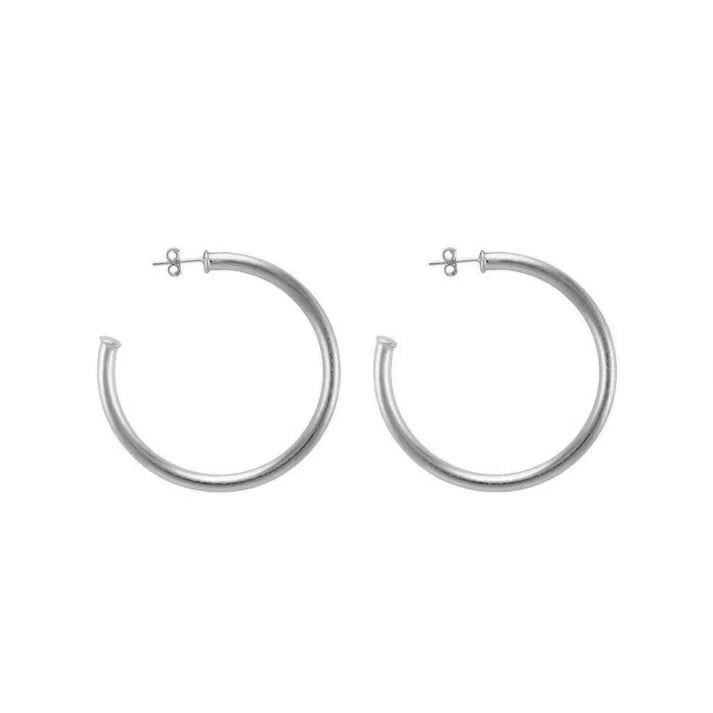 Sheila Fajl Silver PETITE Everybody's Fav Hoop (small)