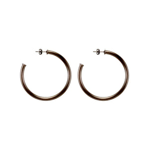 Sheila Fajl Petite Gunmetal Everybody's Favorite Hoop